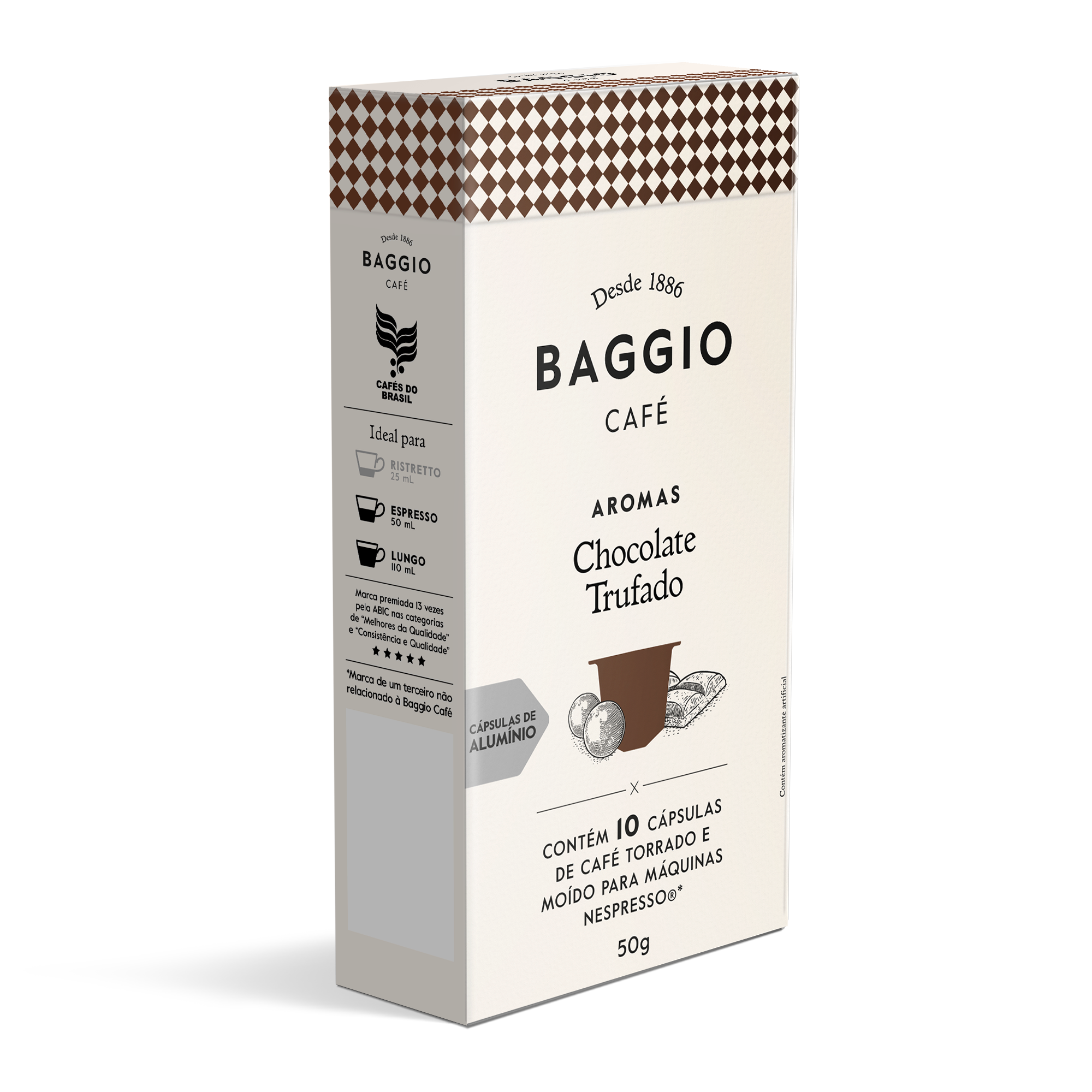 Baggio Aromas Chocolate Trufado - 10 Cápsulas p/ Nespresso*