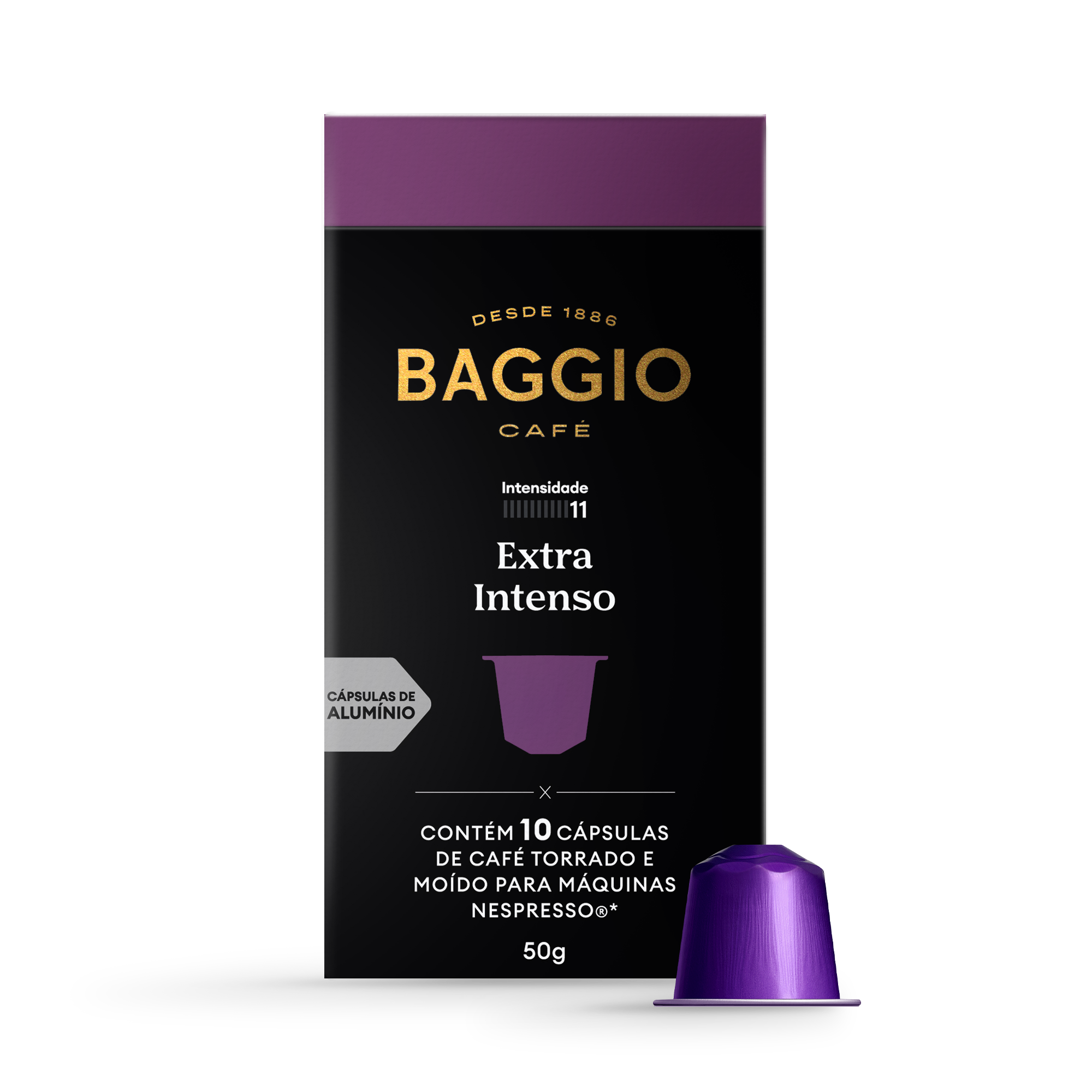 Baggio Extra Intenso - 10 Cápsulas p/ Nespresso*