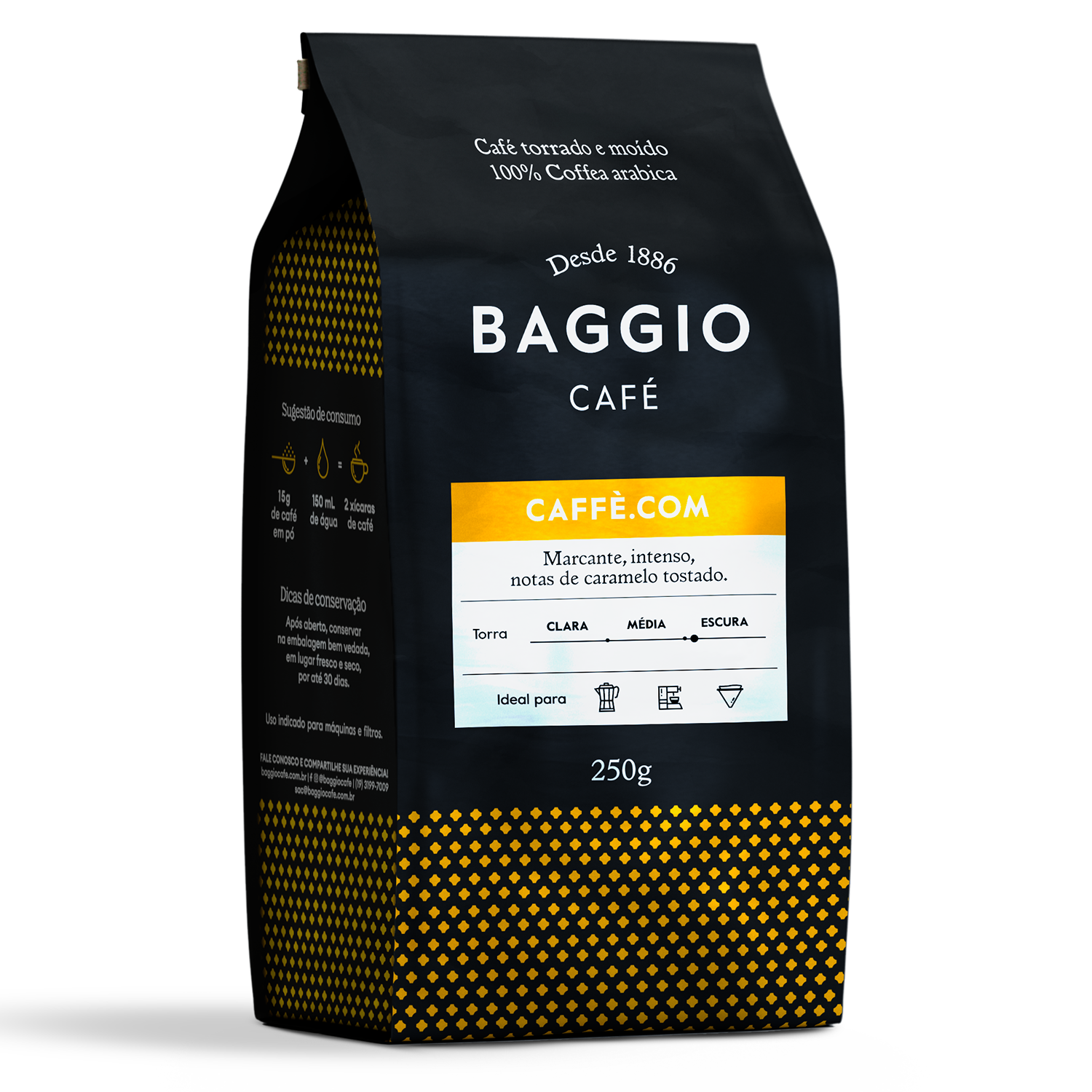 Kit Baggio Café Moídos Master + Xícara Baggio