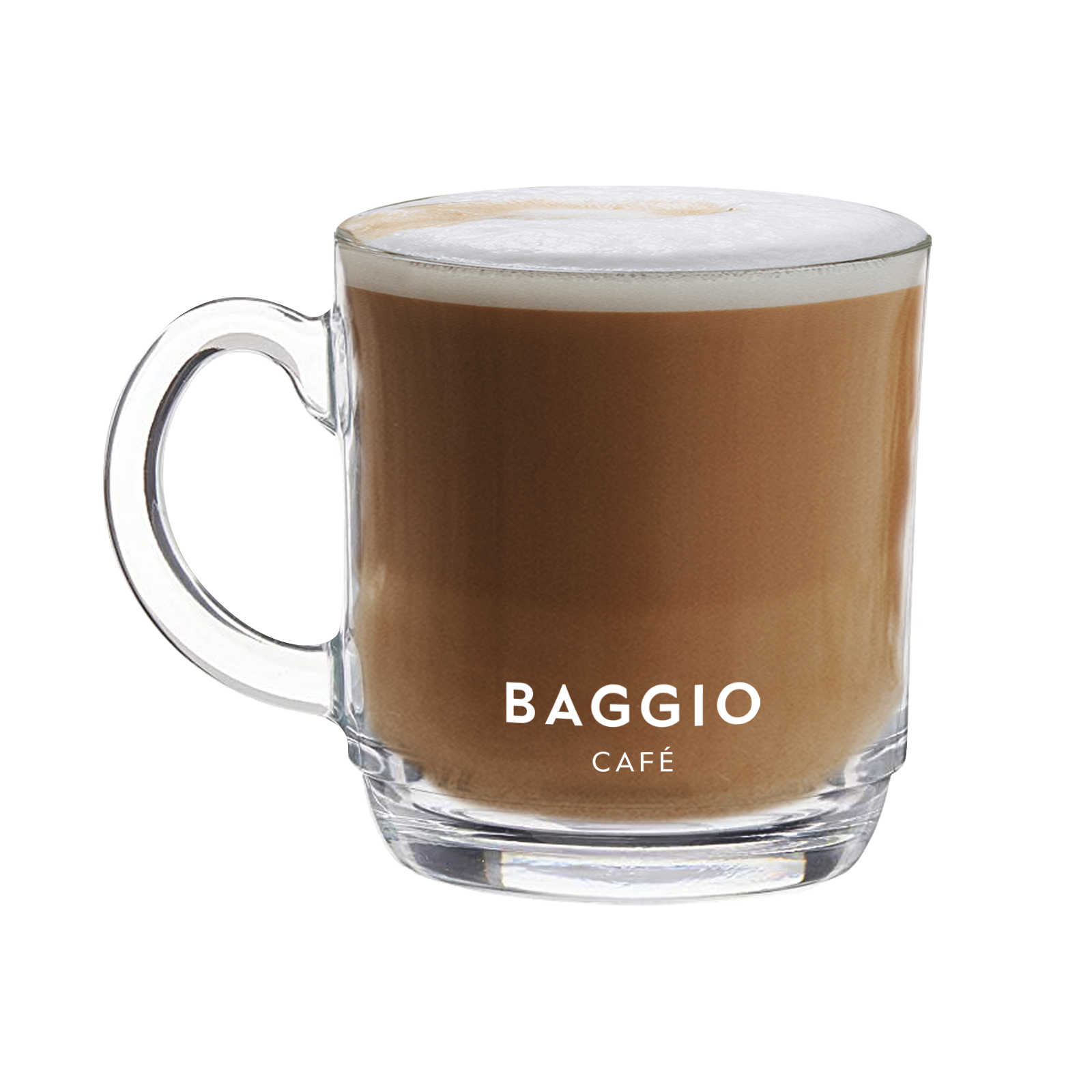 Caneca Transparente Baggio Café