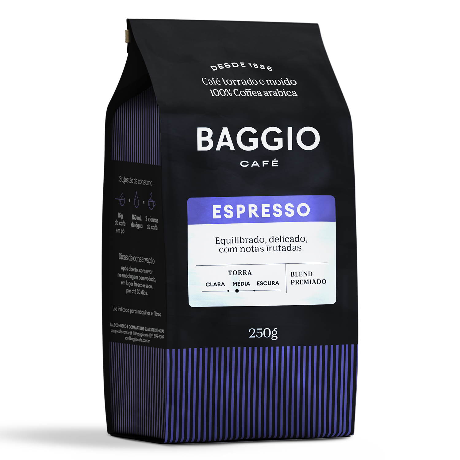 Kit Baggio Café Moídos Master + Xícara Baggio